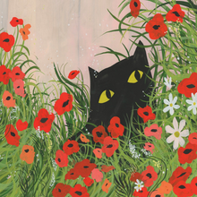 Load image into Gallery viewer, Thank You Flower Kitty Greeting Card