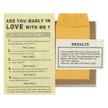 Load image into Gallery viewer, Madly in Love Questionnaire Card