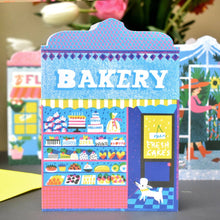 Load image into Gallery viewer, Bakery Shop Die Cut Card