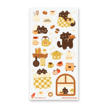 Load image into Gallery viewer, Cozy Cat Morning Sticker Sheet