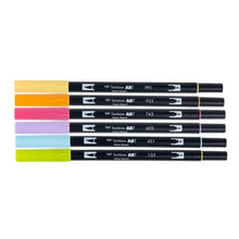 Load image into Gallery viewer, Dual Brush Pen Art Markers, Yay Sorbet, 6-Pack