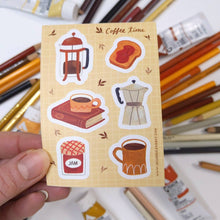 Load image into Gallery viewer, Coffee Time Sticker Sheet