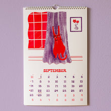 Load image into Gallery viewer, 2025 Risograph Wall Calendar - Ain't Life Grand?