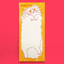 Load image into Gallery viewer, Scratch Pad Cat - Risograph Notepad