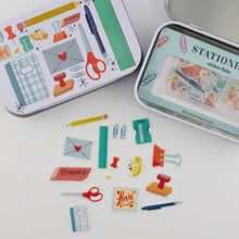 Load image into Gallery viewer, Stationery Lovers Washi Flake and Trinket Tin
