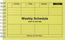 Load image into Gallery viewer, Dayfree Undated Weekly Schedule