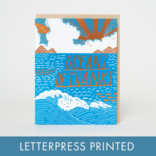 Load image into Gallery viewer, Oceans of Thanks Letterpress Greeting Card