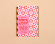 Load image into Gallery viewer, Quilt Floral Letterpress A5 Spiral Notebook