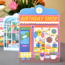 Load image into Gallery viewer, Birthday Shop Die Cut Card