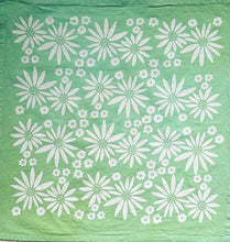 Load image into Gallery viewer, Floral on Green Tea Towel - 100% Cotton