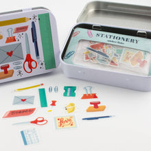 Load image into Gallery viewer, Stationery Lovers Washi Flake and Trinket Tin