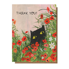Load image into Gallery viewer, Thank You Flower Kitty Greeting Card