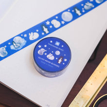 Load image into Gallery viewer, Silver Moon Rabbit 20mm Washi Tape