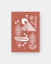 Load image into Gallery viewer, eco friendly holiday card burnt orange red
