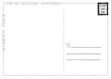 Load image into Gallery viewer, Pollinators Coloring Postcard