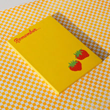 Load image into Gallery viewer, Remember Strawberry - Risograph A2 Notepad