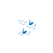 Load image into Gallery viewer, KORI JIRUSHI Crystal Clarity Small Stamp - Swans