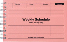 Load image into Gallery viewer, Dayfree Undated Weekly Schedule
