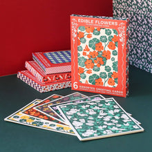 Load image into Gallery viewer, Edible Flowers Assorted Letterpress Cards Set