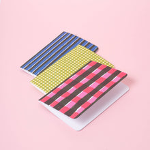 Load image into Gallery viewer, Green Gingham B6 Blank Notebook