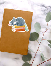 Load image into Gallery viewer, Cat and Books Sticker