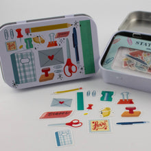Load image into Gallery viewer, Stationery Lovers Washi Flake and Trinket Tin