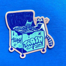Load image into Gallery viewer, Treasure Hunter Trash Panda Raccoon Sticker