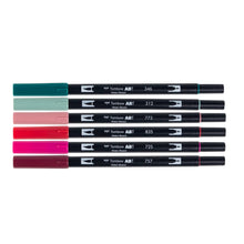 Load image into Gallery viewer, Dual Brush Pen Art Markers, Very Berry, 6-Pack