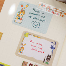 Load image into Gallery viewer, Stationery Cats Sticky Note Roll