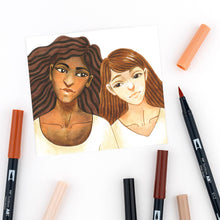 Load image into Gallery viewer, Dual Brush Pen Art Markers, Portrait, 6-Pack
