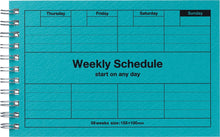 Load image into Gallery viewer, Dayfree Undated Weekly Schedule