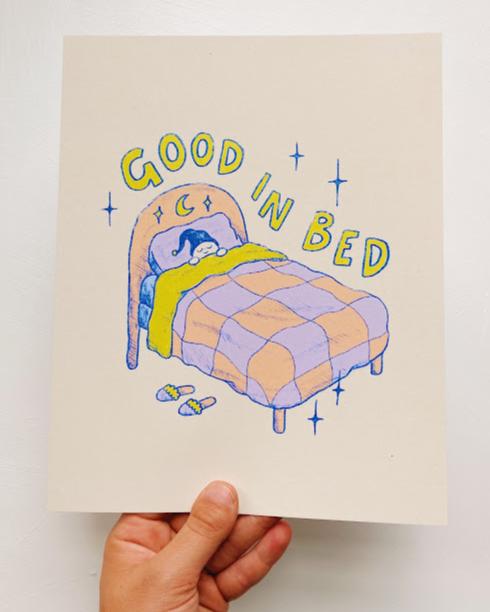 Good in Bed Art Print