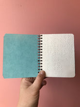 Load image into Gallery viewer, THOUGHTS - handmade rescued notebook