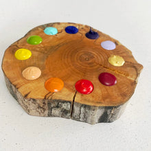 Load image into Gallery viewer, Spectrum 11 - handmade watercolor paint palette in maple