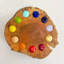 Load image into Gallery viewer, Spectrum 11 - handmade watercolor paint palette in maple