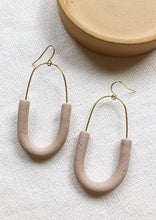 Load image into Gallery viewer, MODERN HOOPS - polymer clay earrings