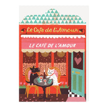 Load image into Gallery viewer, Love Cafe Die Cut Card
