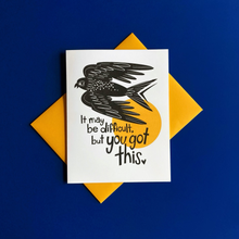 Load image into Gallery viewer, You Got This Bird Risograph Greeting Card