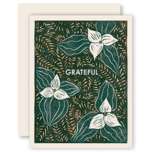 Load image into Gallery viewer, Grateful (Trillium) Gratitude Card
