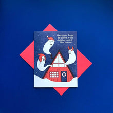 Load image into Gallery viewer, Holiday Spirit Letterpress Greeting Card
