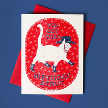 Load image into Gallery viewer, Birthday Strut - Risograph Card