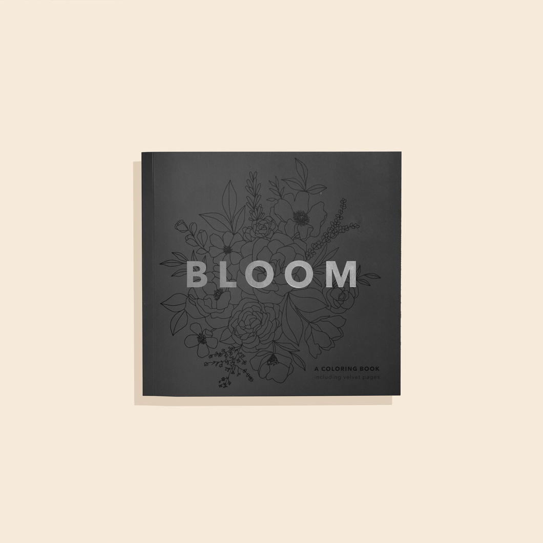 Bloom (floral coloring book)