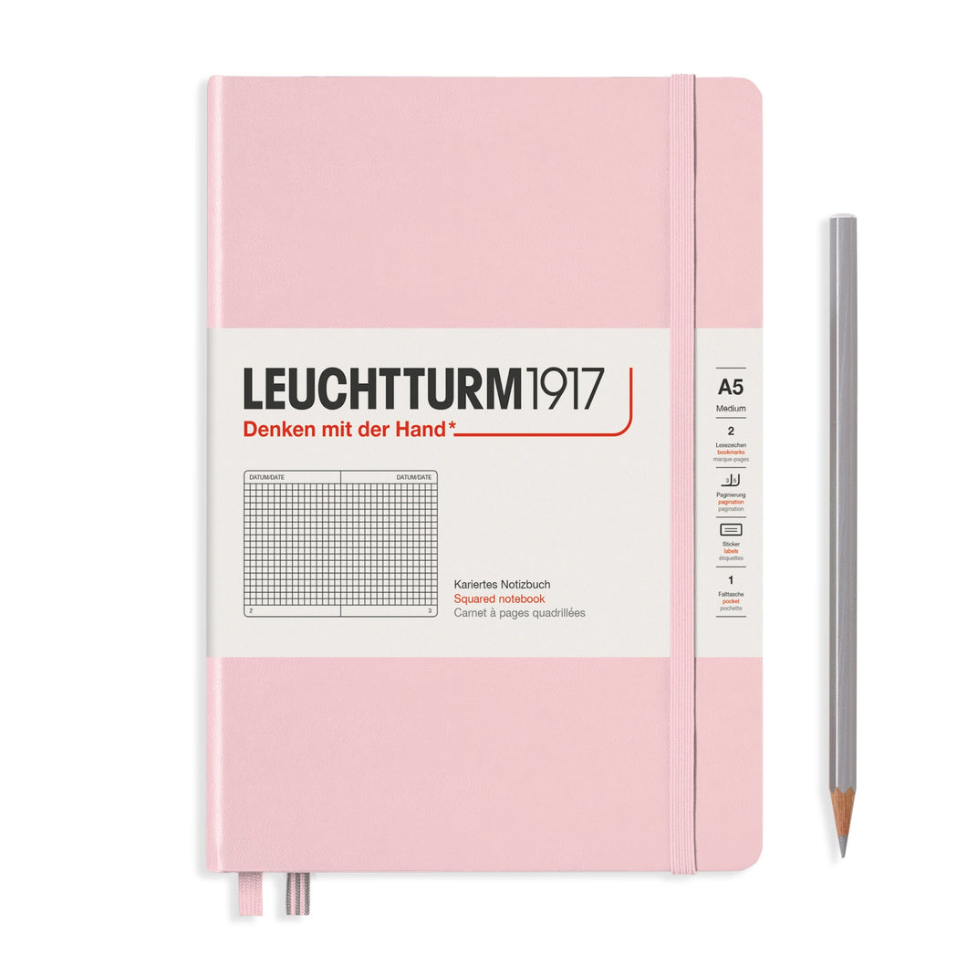Hardcover Notebook, grid pages - Medium (A5)