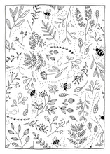 Load image into Gallery viewer, Pollinators Coloring Postcard