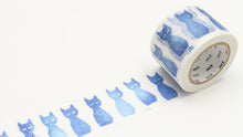 Load image into Gallery viewer, 35mm Minä Perhonen Ao-Neko (blue cat) Washi tape