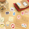 Washi flake stickers - Red