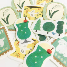 Load image into Gallery viewer, Washi flake stickers - Green
