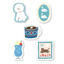 Load image into Gallery viewer, Washi flake stickers - Blue
