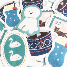 Load image into Gallery viewer, Washi flake stickers - Blue
