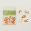 Washi flake stickers - Shiba Inu (Dog)